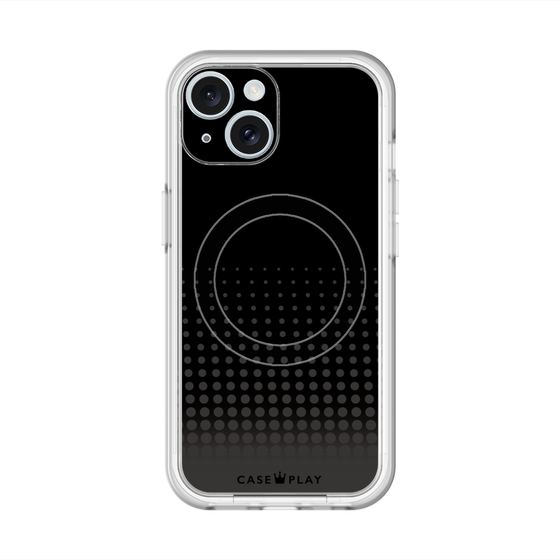 スリムプロテクションプレミアムケース with MagSafe［ Dot Gradation - Black ］