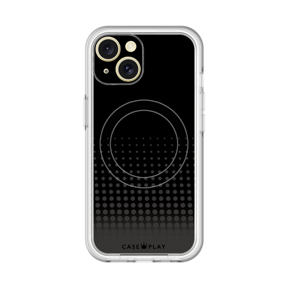 スリムプロテクションプレミアムケース with MagSafe［ Dot Gradation - Black ］