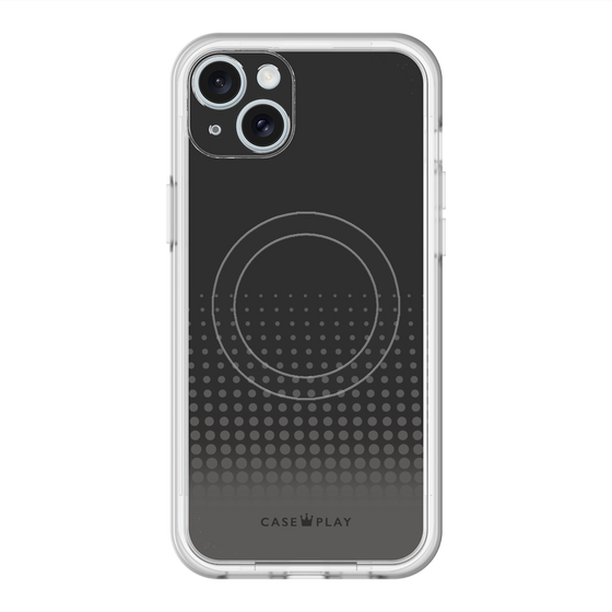 スリムプロテクションプレミアムケース with MagSafe［ Dot Gradation - Black ］