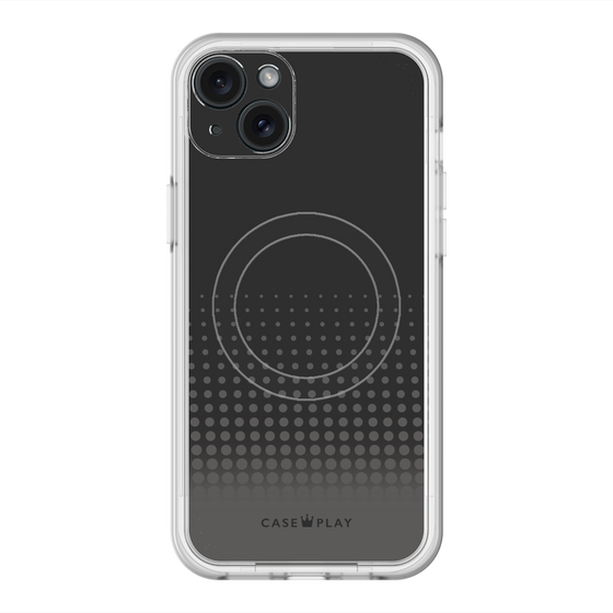 スリムプロテクションプレミアムケース with MagSafe［ Dot Gradation - Black ］
