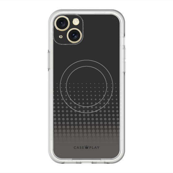 スリムプロテクションプレミアムケース with MagSafe［ Dot Gradation - Black ］