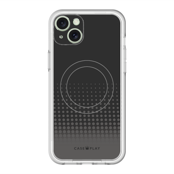 スリムプロテクションプレミアムケース with MagSafe［ Dot Gradation - Black ］
