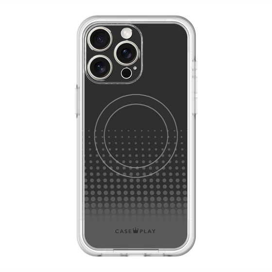 スリムプロテクションプレミアムケース with MagSafe［ Dot Gradation - Black ］