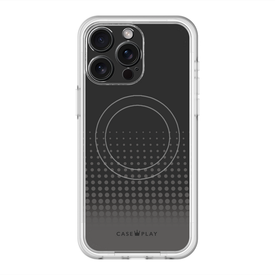 スリムプロテクションプレミアムケース with MagSafe［ Dot Gradation - Black ］