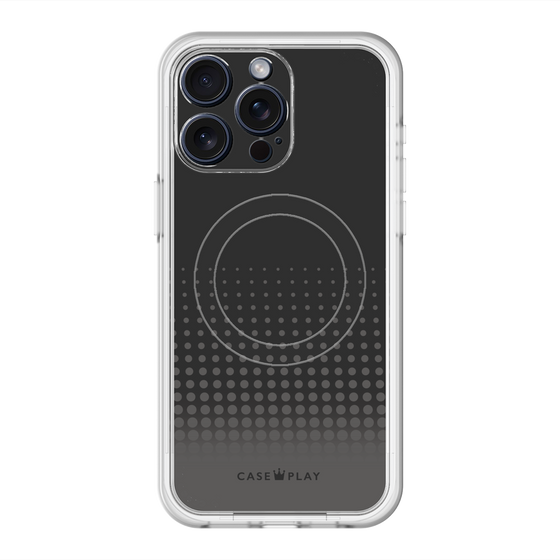 スリムプロテクションプレミアムケース with MagSafe［ Dot Gradation - Black ］