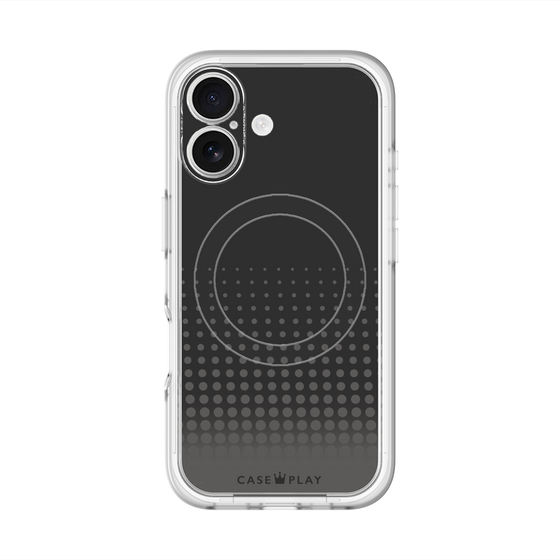 スリムプロテクションプレミアムケース with MagSafe［ Dot Gradation - Black ］