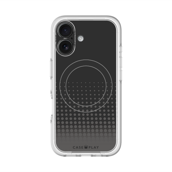スリムプロテクションプレミアムケース with MagSafe［ Dot Gradation - Black ］