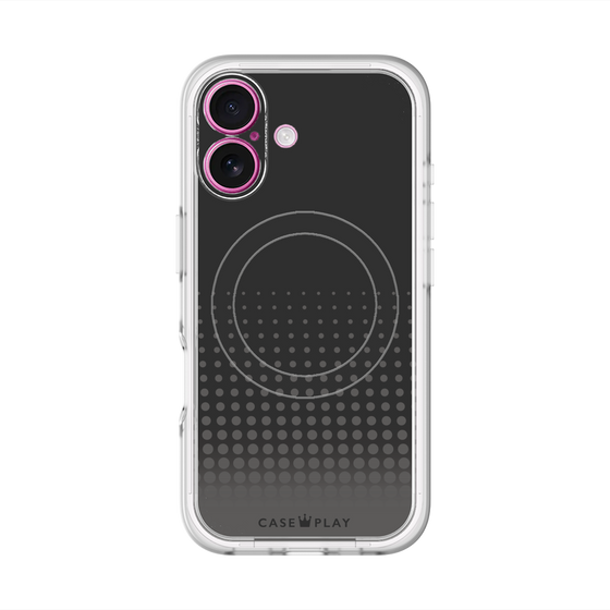 スリムプロテクションプレミアムケース with MagSafe［ Dot Gradation - Black ］