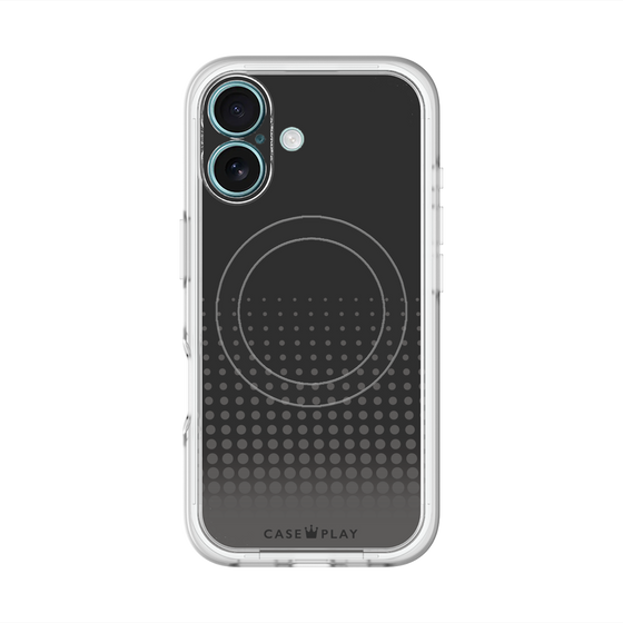スリムプロテクションプレミアムケース with MagSafe［ Dot Gradation - Black ］