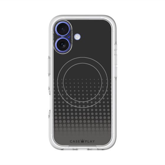スリムプロテクションプレミアムケース with MagSafe［ Dot Gradation - Black ］