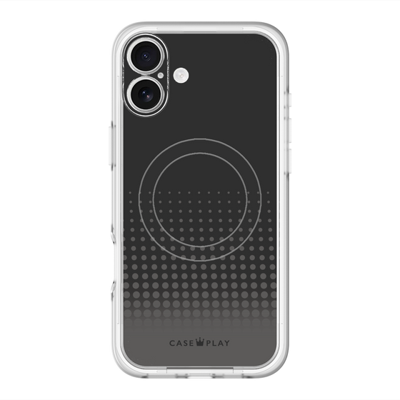 スリムプロテクションプレミアムケース with MagSafe［ Dot Gradation - Black ］