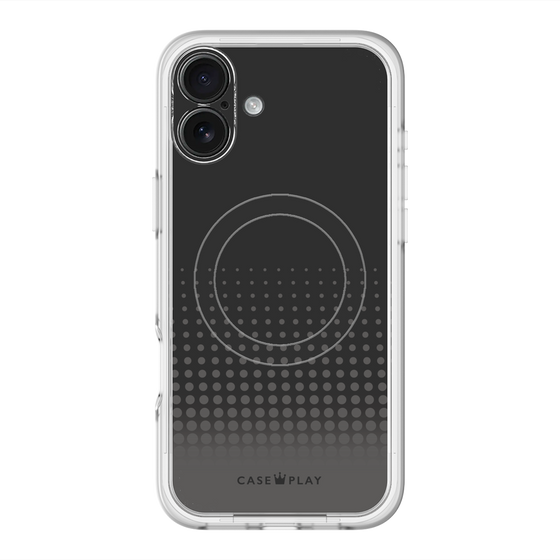スリムプロテクションプレミアムケース with MagSafe［ Dot Gradation - Black ］