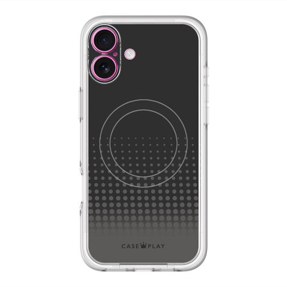 スリムプロテクションプレミアムケース with MagSafe［ Dot Gradation - Black ］
