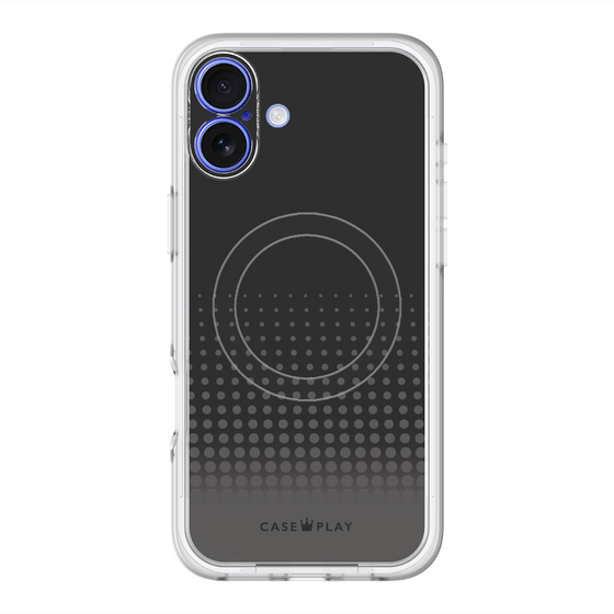 スリムプロテクションプレミアムケース with MagSafe［ Dot Gradation - Black ］