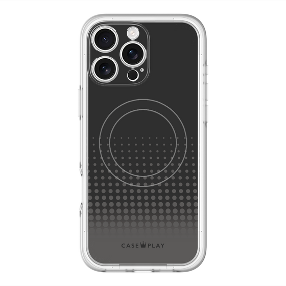 スリムプロテクションプレミアムケース with MagSafe［ Dot Gradation - Black ］