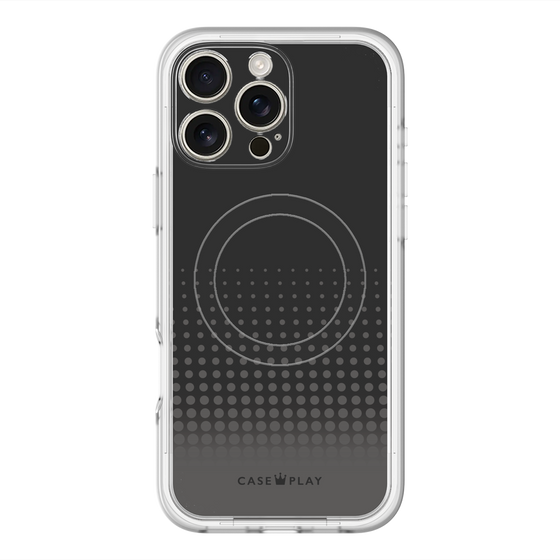 スリムプロテクションプレミアムケース with MagSafe［ Dot Gradation - Black ］
