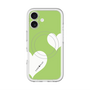 スリムプロテクションプレミアムケース with MagSafe［ Two Hearts - Green ］