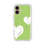 スリムプロテクションプレミアムケース with MagSafe［ Two Hearts - Green ］