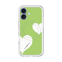 スリムプロテクションプレミアムケース with MagSafe［ Two Hearts - Green ］