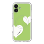 スリムプロテクションプレミアムケース with MagSafe［ Two Hearts - Green ］