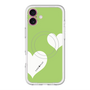 スリムプロテクションプレミアムケース with MagSafe［ Two Hearts - Green ］