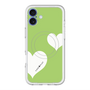 スリムプロテクションプレミアムケース with MagSafe［ Two Hearts - Green ］