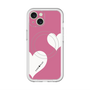 スリムプロテクションプレミアムケース with MagSafe［ Two Hearts - Pink ］