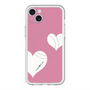 スリムプロテクションプレミアムケース with MagSafe［ Two Hearts - Pink ］
