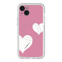 スリムプロテクションプレミアムケース with MagSafe［ Two Hearts - Pink ］
