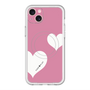 スリムプロテクションプレミアムケース with MagSafe［ Two Hearts - Pink ］