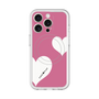 スリムプロテクションプレミアムケース with MagSafe［ Two Hearts - Pink ］