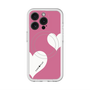 スリムプロテクションプレミアムケース with MagSafe［ Two Hearts - Pink ］