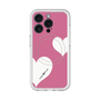 スリムプロテクションプレミアムケース with MagSafe［ Two Hearts - Pink ］