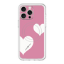 スリムプロテクションプレミアムケース with MagSafe［ Two Hearts - Pink ］