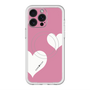スリムプロテクションプレミアムケース with MagSafe［ Two Hearts - Pink ］