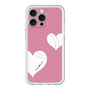 スリムプロテクションプレミアムケース with MagSafe［ Two Hearts - Pink ］
