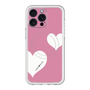 スリムプロテクションプレミアムケース with MagSafe［ Two Hearts - Pink ］