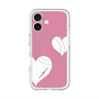 スリムプロテクションプレミアムケース with MagSafe［ Two Hearts - Pink ］