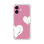 スリムプロテクションプレミアムケース with MagSafe［ Two Hearts - Pink ］