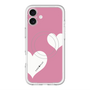 スリムプロテクションプレミアムケース with MagSafe［ Two Hearts - Pink ］