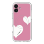 スリムプロテクションプレミアムケース with MagSafe［ Two Hearts - Pink ］