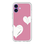 スリムプロテクションプレミアムケース with MagSafe［ Two Hearts - Pink ］