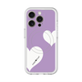 スリムプロテクションプレミアムケース with MagSafe［ Two Hearts - Purple ］