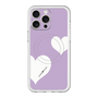 スリムプロテクションプレミアムケース with MagSafe［ Two Hearts - Purple ］