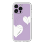 スリムプロテクションプレミアムケース with MagSafe［ Two Hearts - Purple ］