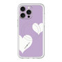 スリムプロテクションプレミアムケース with MagSafe［ Two Hearts - Purple ］