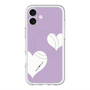 スリムプロテクションプレミアムケース with MagSafe［ Two Hearts - Purple ］
