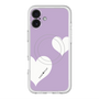 スリムプロテクションプレミアムケース with MagSafe［ Two Hearts - Purple ］