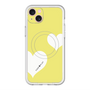 スリムプロテクションプレミアムケース with MagSafe［ Two Hearts - Yellow ］