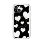 スリムプロテクションプレミアムケース with MagSafe［ Dot Hearts - Black ］